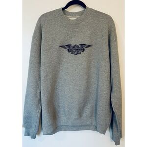 Harley Davidson Silverwing Heavyweight Crewneck Size Small Unisex Grey Heather